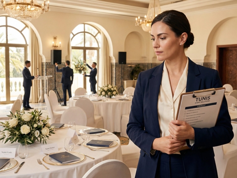 Checklist compl&egrave;te pour organiser un &eacute;v&eacute;nement d'entreprise en Tunisie